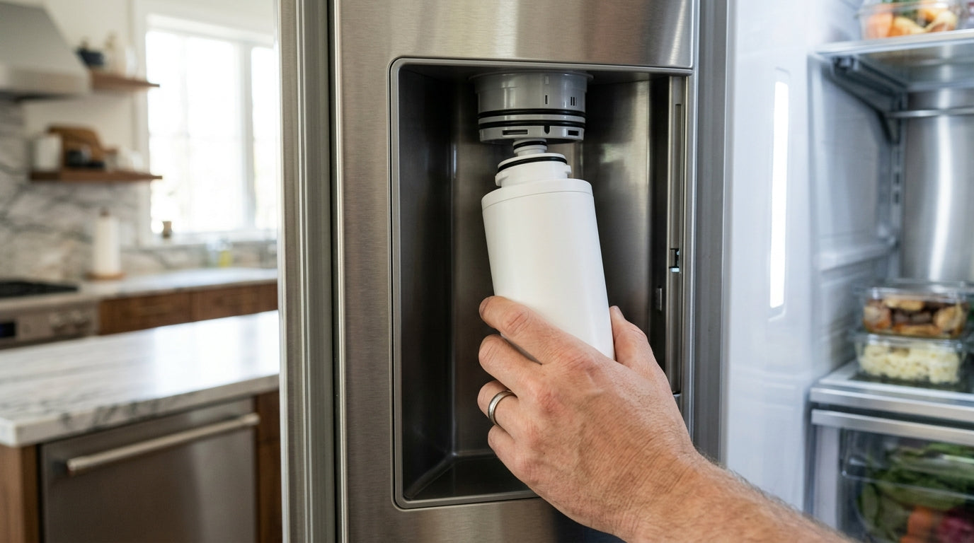 AquaFridge XWFE Compatible Fridge Water Filter Cartridge - No Chip Required